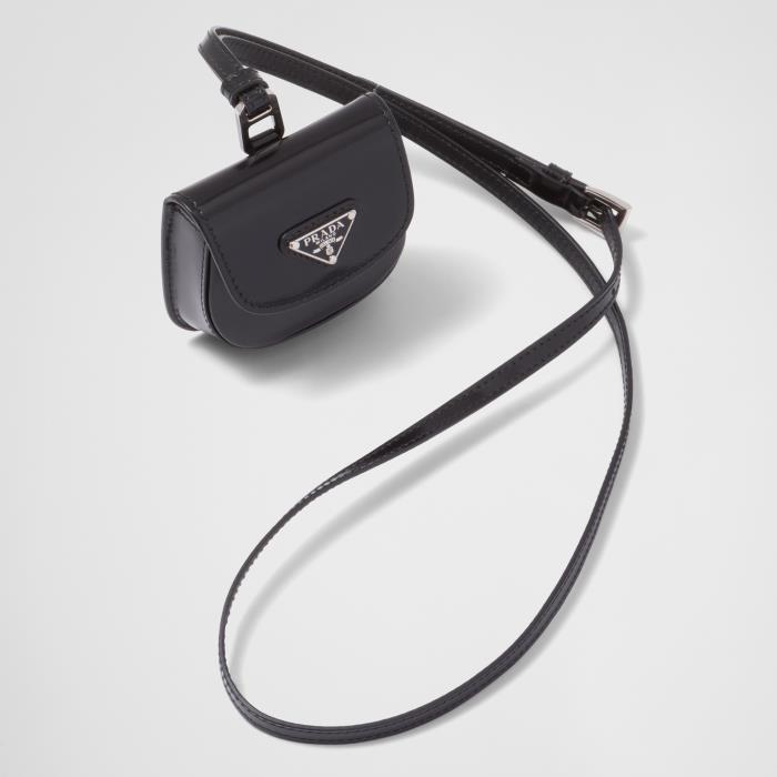 프라다 여성 디지털 액세서리 1ZD018_ZO6_F0002 Brushed leather headphone case이끌라프라다