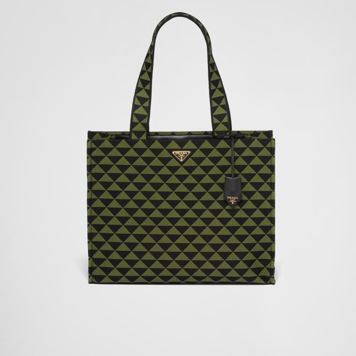 프라다 남성 토트백 탑핸들백 2VG106_2FKL_F0G5R_V_OOO Prada Symbole bag in embroidered fabric이끌라프라다