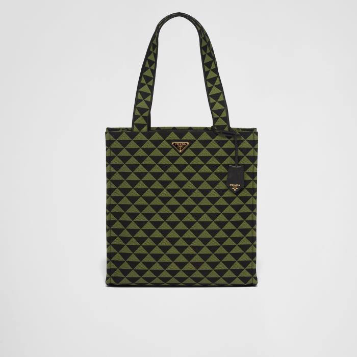 프라다 남성 토트백 탑핸들백 2VG107_2FKL_F0G5R_V_OOO Prada Symbole bag in embroidered fabric이끌라프라다