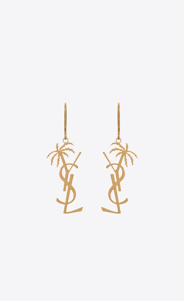 생로랑 여성 귀걸이 584129Y32008060 cassandre palm earrings in metal이끌라생로랑