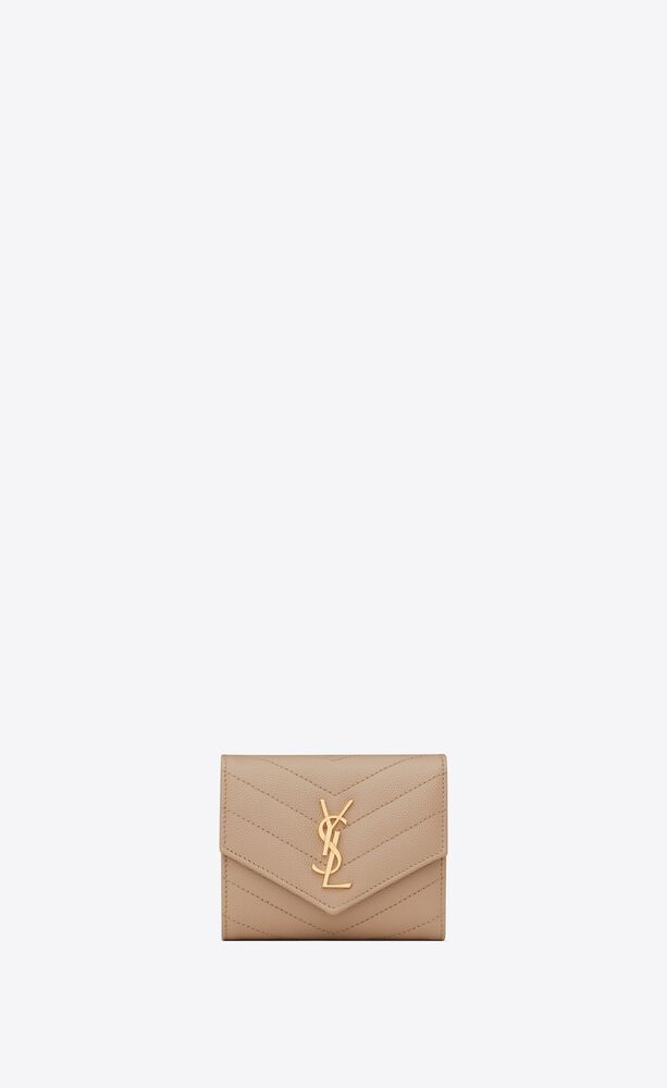생로랑 여성 반지갑 692061BOW012721 cassandre matelasse multi folded wallet in grain de poudre embossed leather이끌라생로랑
