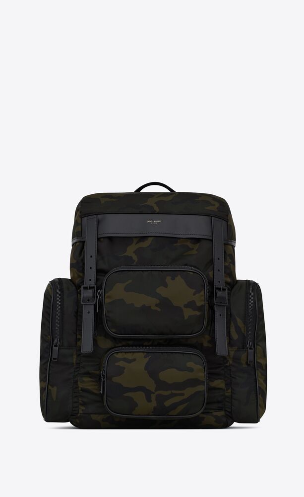 생로랑 남성 백팩 437110GT57Z3076 city multi pocket backpack in smooth leather and nylon이끌라생로랑