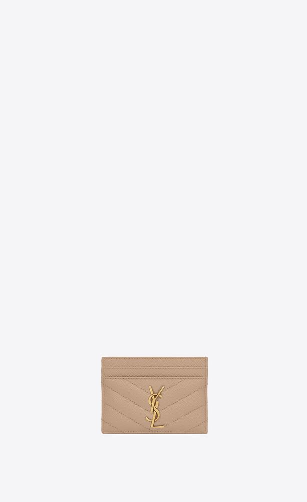 생로랑 여성 카드지갑 423291BOW012721 cassandre matelasse card case in grain de poudre embossed leather이끌라생로랑