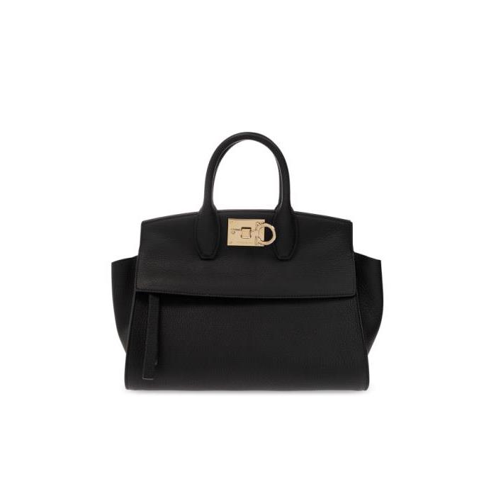 페라가모 여성 숄더백 크로스백 FERRAGAMO BLACK ‘The Studio Small’ shoulder bag 214493 S T SOFT S 763095-NERO이끌라페라가모