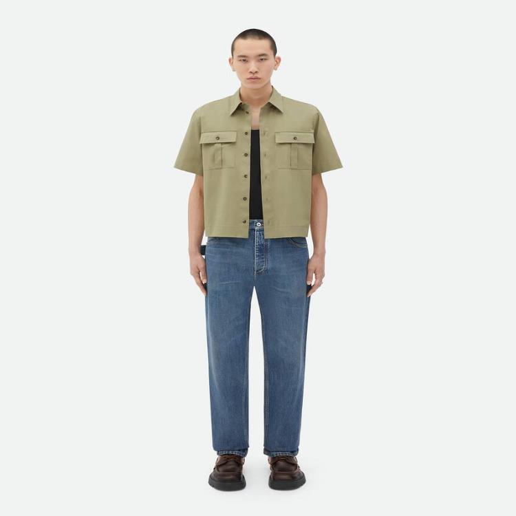 보테가베네타 남성 셔츠 Short Sleeved Cotton Shirt 744352V1LF03008이끌라보테가베네타