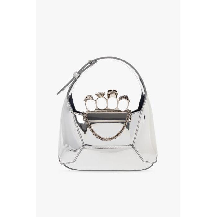 알렉산더맥퀸 여성 클러치 미니백 Alexander McQueen SILVER ‘Jewelled Hobo Mini’ handbag 731136 KR7B1-1402이끌라알렉산더 맥퀸