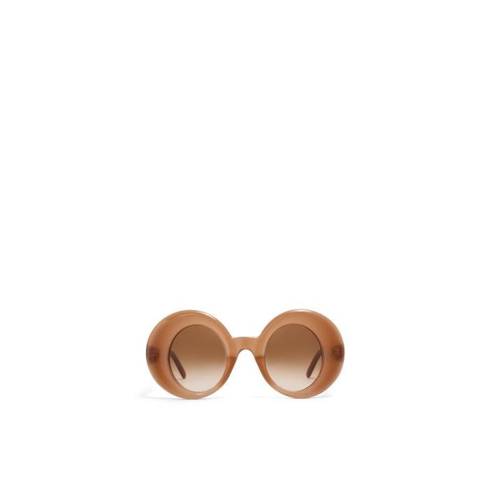 로에베 여성 선글라스 Oversized round sunglasses in acetate Light Brown G736270X05-3130이끌라로에베