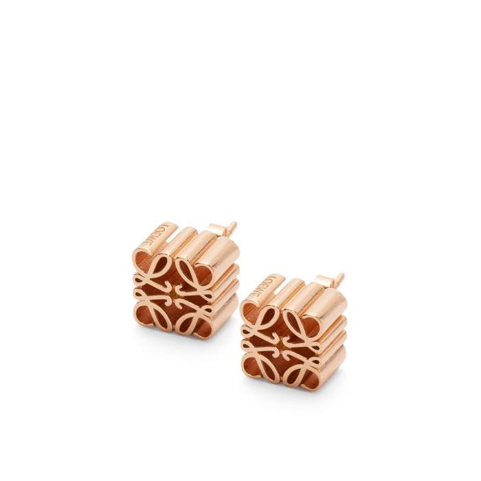 로에베 여성 귀걸이 Anagram stud earrings in sterling silver Rose Gold J821239X16-9500이끌라로에베