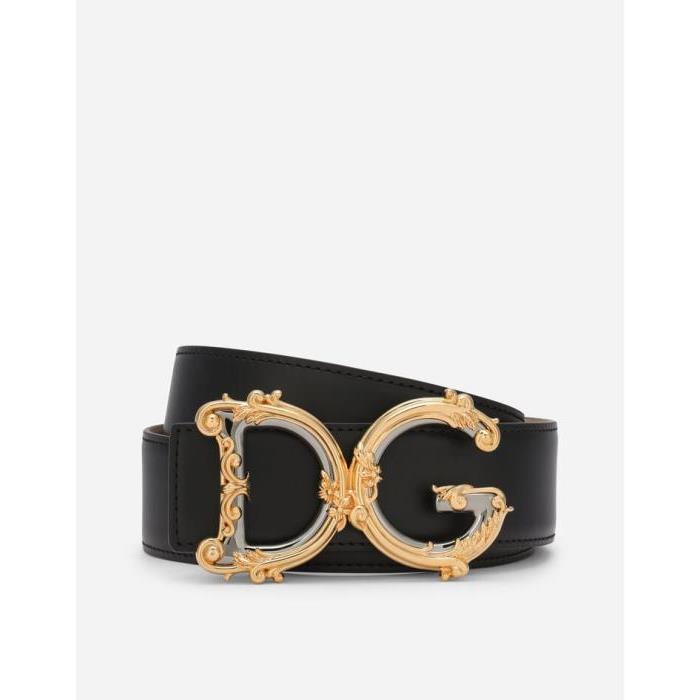 돌체앤가바나 여성 벨트 Leather belt with baroque DG logo BE1517AZ83180999이끌라돌체 앤 가바나