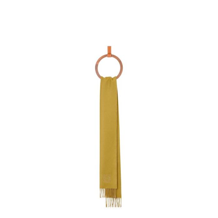 로에베 남성 스카프 숄 Bicolour scarf in wool&amp;cashmere Yellow/Camel F810250X01-8108이끌라로에베