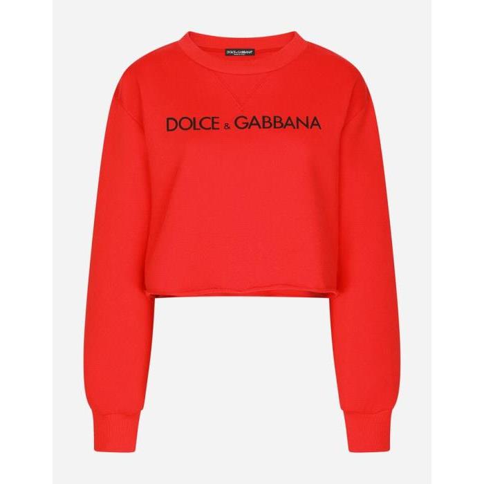 돌체앤가바나 여성 티셔츠 맨투맨 Jersey sweatshirt with “Dolce &amp; Gabbana” print F9Q53TG7H4NR0156이끌라돌체 앤 가바나