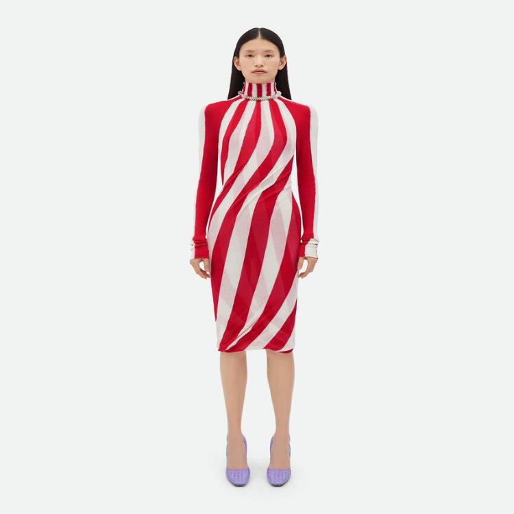 보테가베네타 여성 원피스 Light Cotton Striped Midi Dress 750800V35R09146이끌라보테가베네타