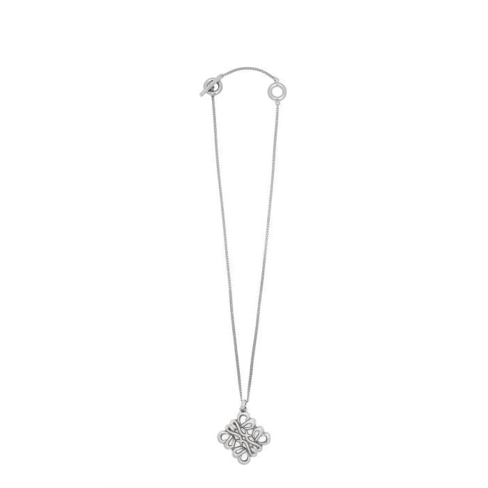 로에베 여성 목걸이 Small pendant necklace in sterling silver Silver J821241X17-1160이끌라로에베