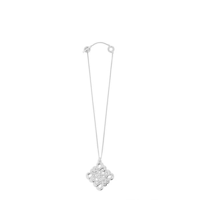 로에베 여성 목걸이 Large pendant necklace in sterling silver Silver J000241X43-1160이끌라로에베