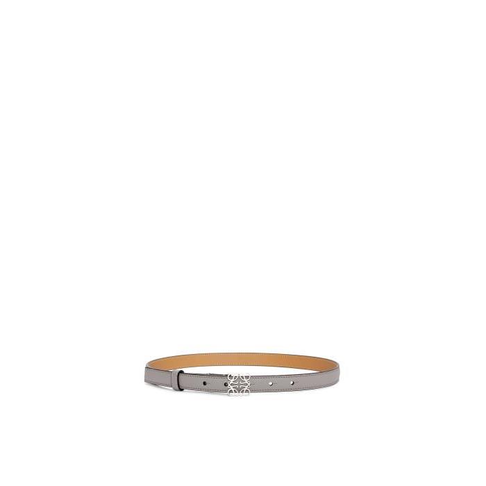 로에베 여성 벨트 Anagram belt in soft grained calfskin&amp;brass Pearl Grey/Palladio E619Z15X17-8502이끌라로에베