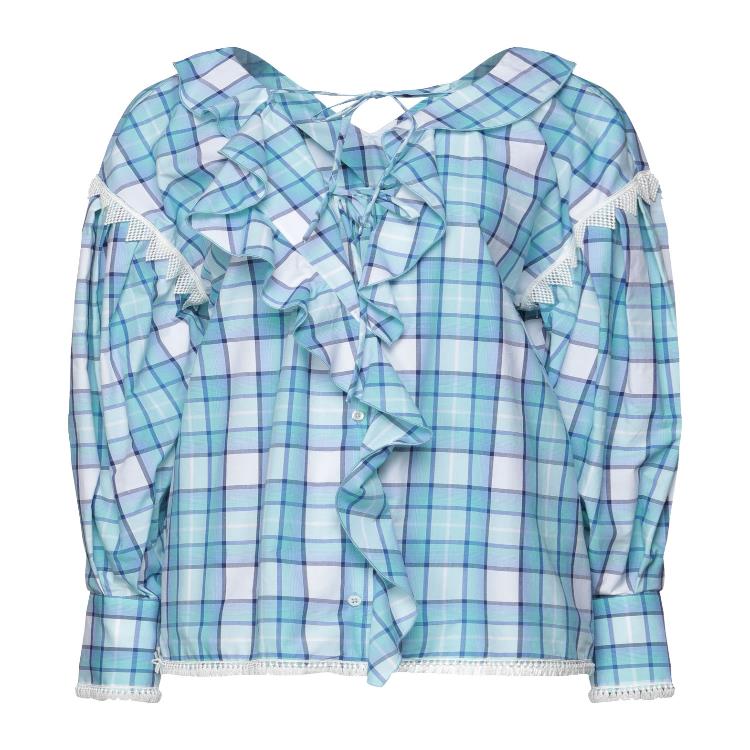 MSGM 여성 블라우스 셔츠 Checked shirts SKU-270109830이끌라MSGM