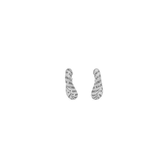 발렌시아가 여성 귀걸이 Womens Logo Earrings in Antique Silver 700191TZ99I0911이끌라발렌시아가
