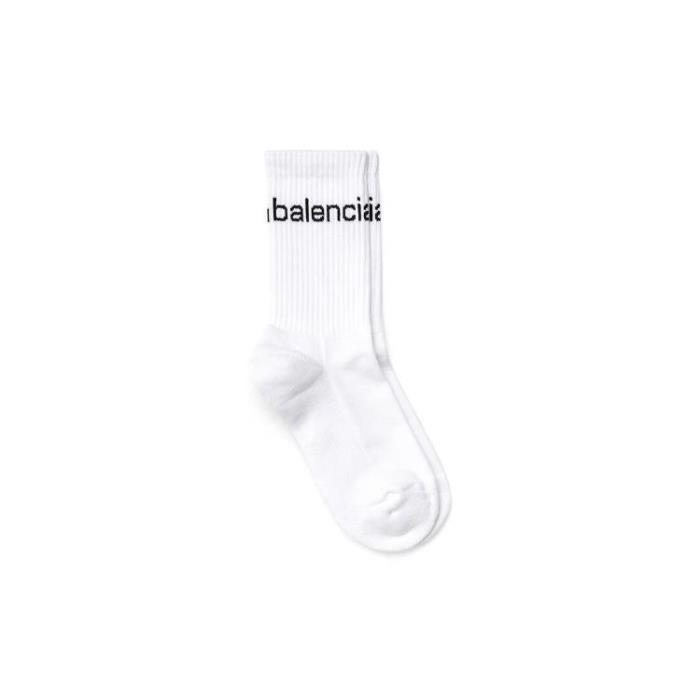 발렌시아가 여성 양말 Womens Bal.com Socks in White 744873372B49060이끌라발렌시아가