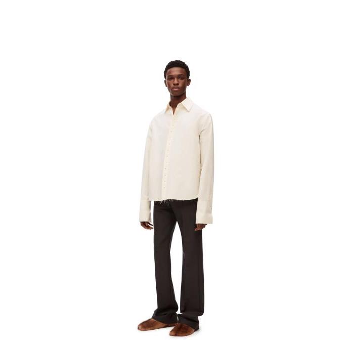 로에베 남성 셔츠 Shirt in technical paper White H526Y05WC3-2100이끌라로에베