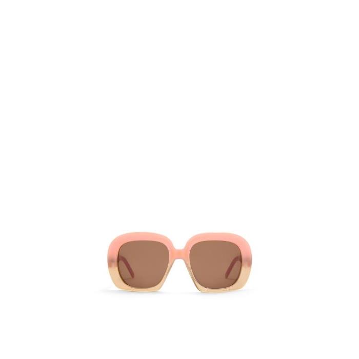 로에베 여성 선글라스 Square halfmoon sunglasses in acetate Jungle Green/Rosemary G776487X02-2794이끌라로에베