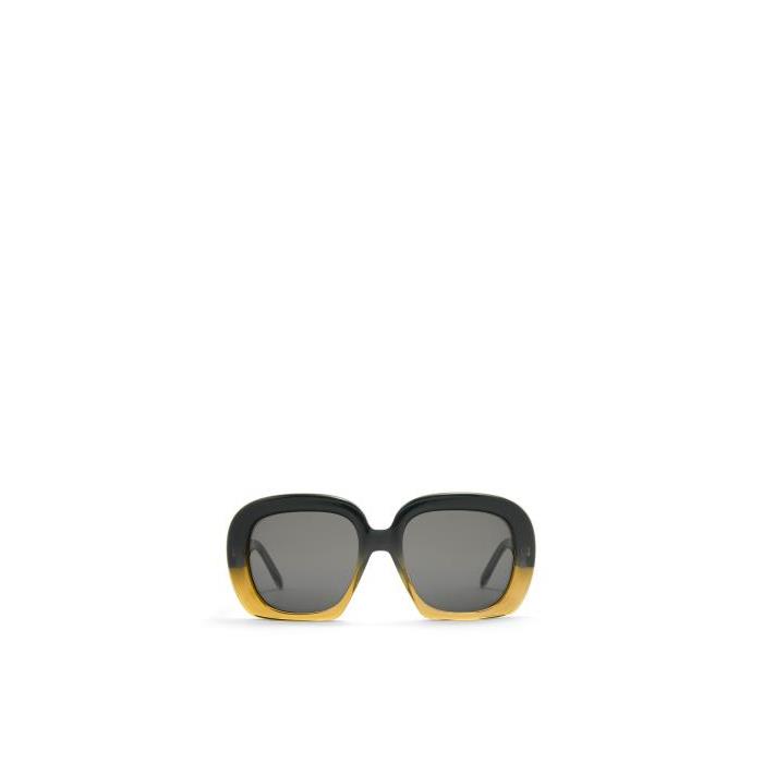 로에베 여성 선글라스 Square halfmoon sunglasses in acetate Gradient Green G776487X02-5967이끌라로에베