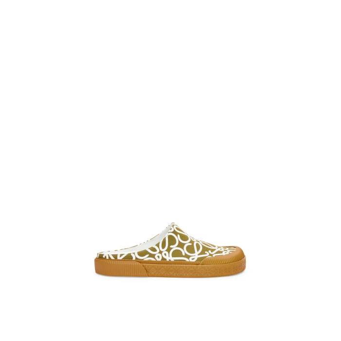 로에베 남성 샌들 슬리퍼 Vulcanised sneakermule in canvas Olive M616291X06-8795이끌라로에베