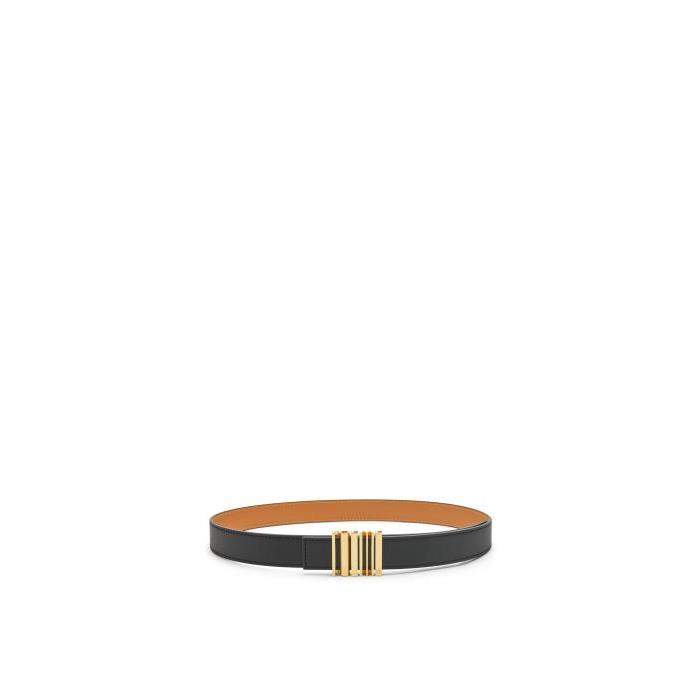 로에베 여성 벨트 LOEWE graphic belt in classic calfskin Black/Gold E619Z26X14-1206이끌라로에베