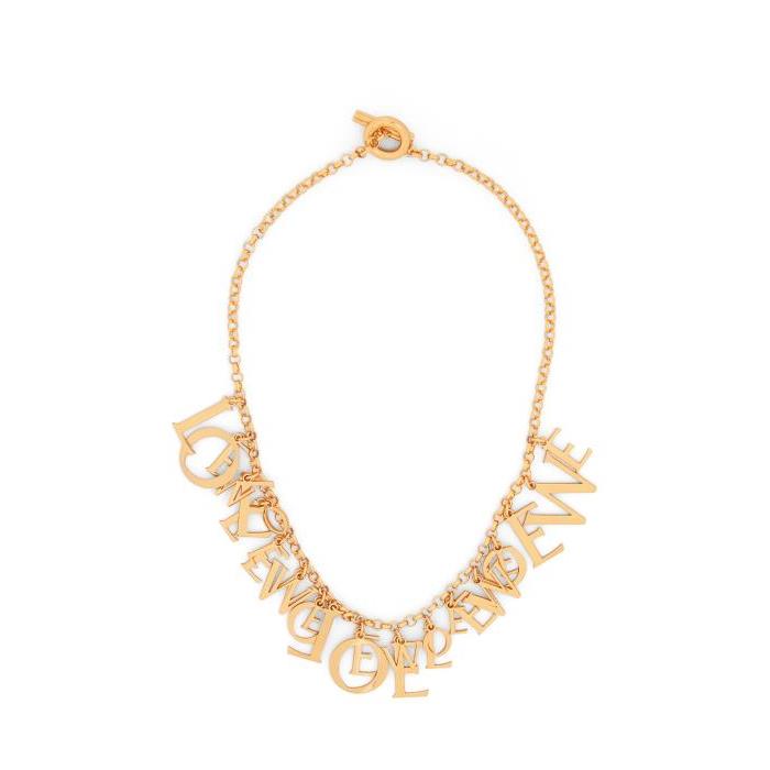 로에베 여성 목걸이 LOEWE tangled necklace in sterling silver Gold J984241X02-8130이끌라로에베