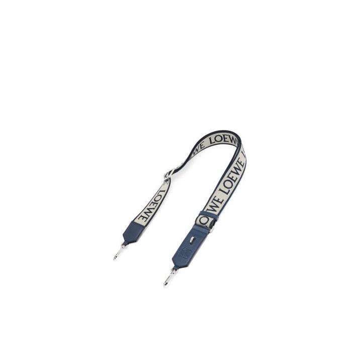 로에베 여성 기타액세서리 D ring strap in Anagram jacquard&amp;calfskin Deep Navy C073R53X01-5544이끌라로에베