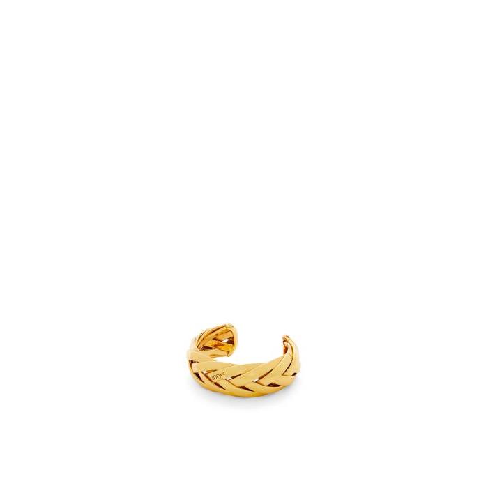 로에베 여성 귀걸이 Large braided cuff in sterling silver Gold JX99240X02-8130이끌라로에베