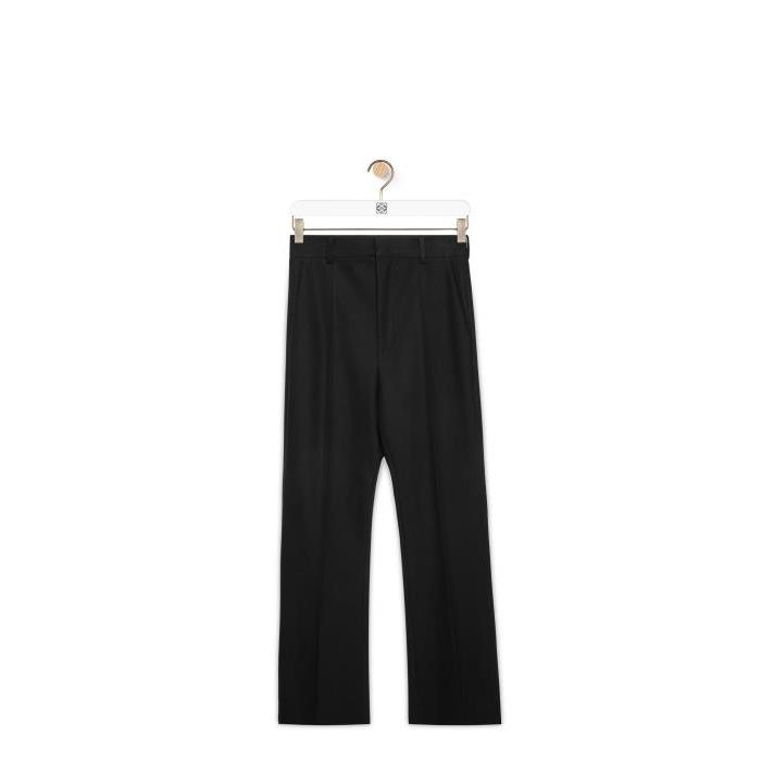 로에베 남성 바지 데님 Bootleg trousers in cotton Black H526Y04WDA-1100이끌라로에베