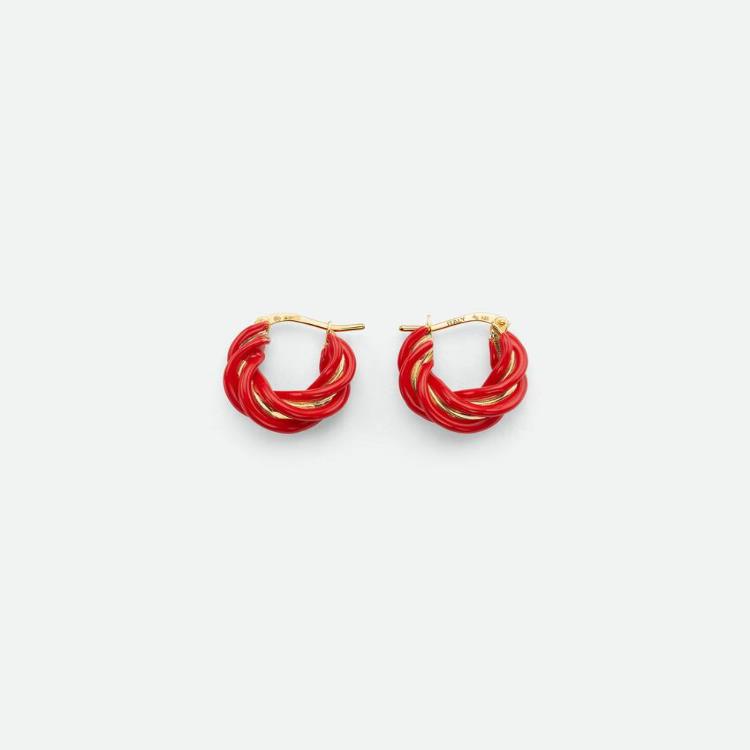 보테가베네타 여성 귀걸이 Pillar Twisted Hoop Earrings 731898VAHU48822이끌라보테가베네타