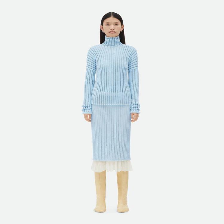 보테가베네타 여성 니트웨어 Cotton And Nylon Striped Sweater 751931V33H04068이끌라보테가베네타
