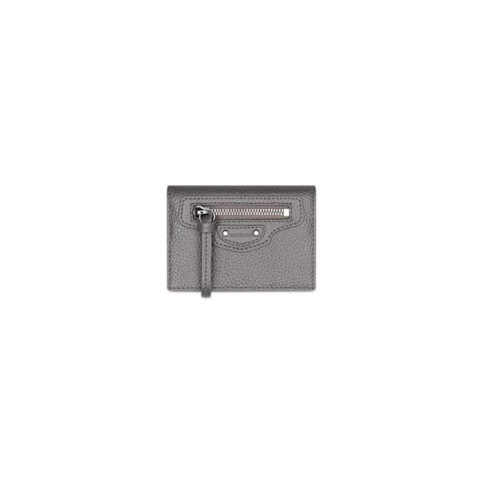발렌시아가 남성 지갑 Womens Neo Classic Mini Wallet in Dark Grey 64010715Y0Y1219이끌라발렌시아가