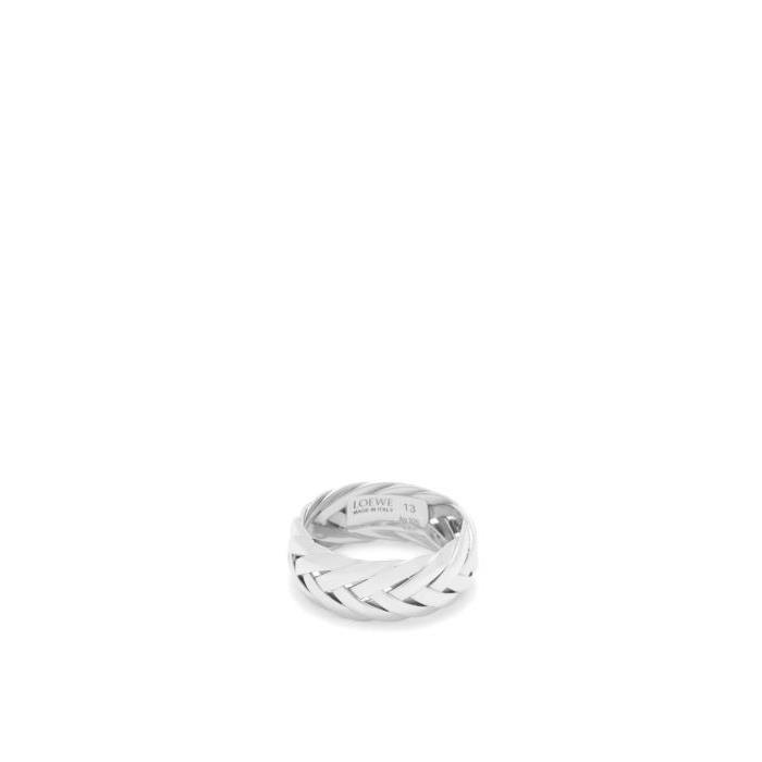 로에베 여성 반지 Braided ring in sterling silver Silver J000305X09-1160이끌라로에베
