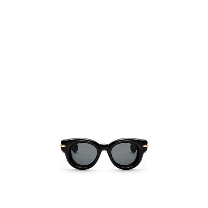 로에베 여성 선글라스 Inflated round sunglasses in nylon Shiny Black GSUN444X01-1670이끌라로에베