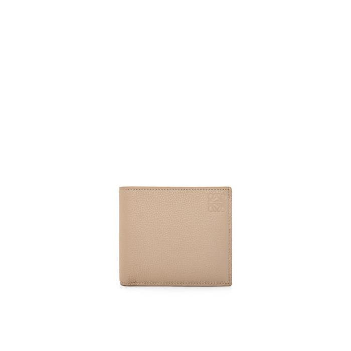 로에베 남성 반지갑 Bifold coin wallet in soft grained calfskin Sand C660501X01-2150이끌라로에베