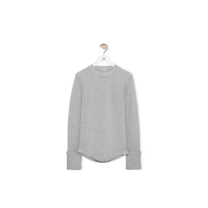 로에베 남성 니트웨어 Sweater in lurex Silver H526Y14KFF-1160이끌라로에베