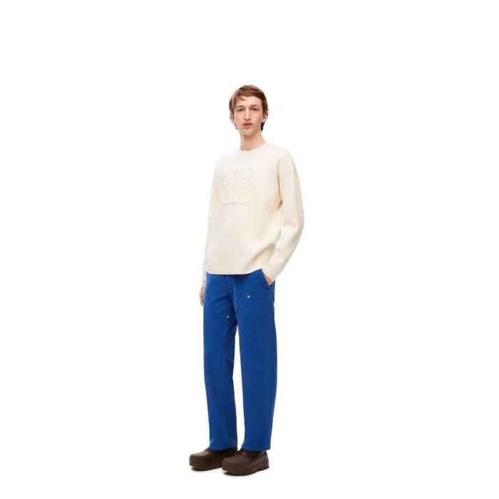 로에베 남성 니트웨어 Anagram sweater in wool White H526Y14KEE-2100이끌라로에베