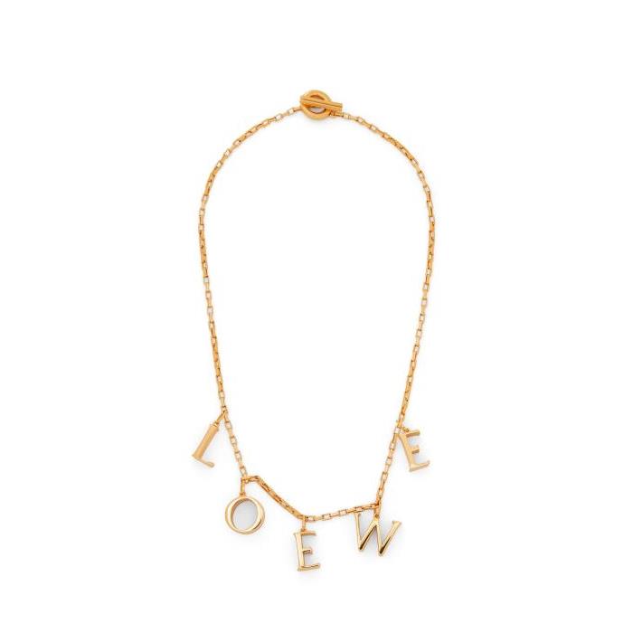 로에베 여성 목걸이 LOEWE necklace in sterling silver Gold J984241X01-8130이끌라로에베