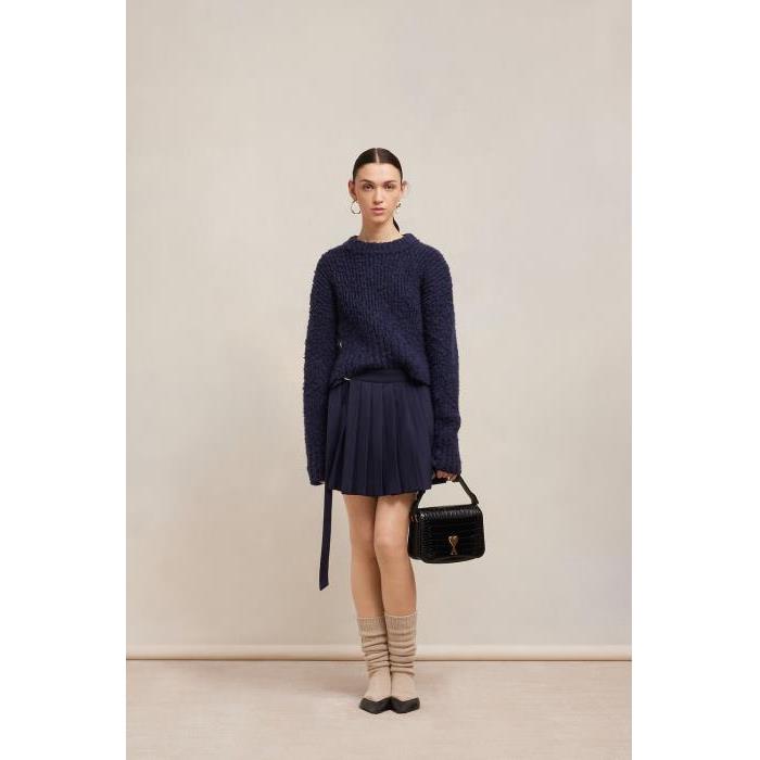 아미 여성 스커트 Kilt Mini Bleu | AMI PARIS FSK018.WV0026430이끌라아미