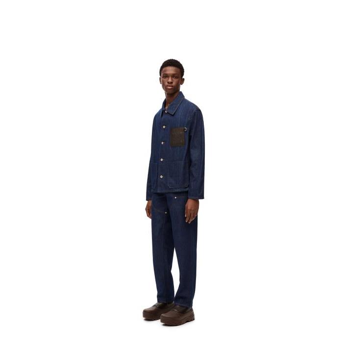 로에베 남성 자켓 블레이저 Workwear jacket in denim Navy Blue H526Y13X20-5110이끌라로에베