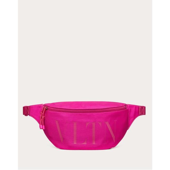 발렌티노 남성 벨트백 Vltn Nylon Belt Bag for Man in Pink Pp | Valentino GB YB0B94FRX_UWT이끌라발렌티노