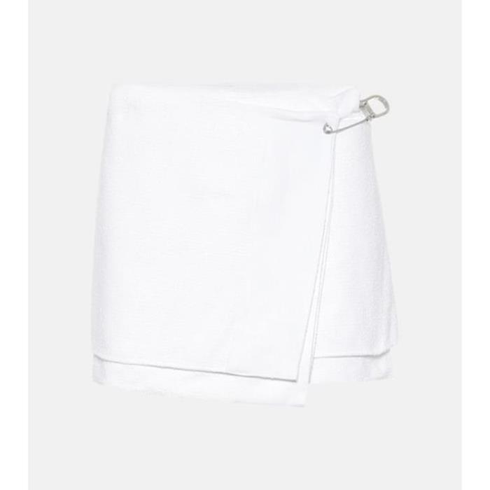 프라다 여성 스커트 Cotton blend tweed wrap miniskirt P00461457이끌라프라다