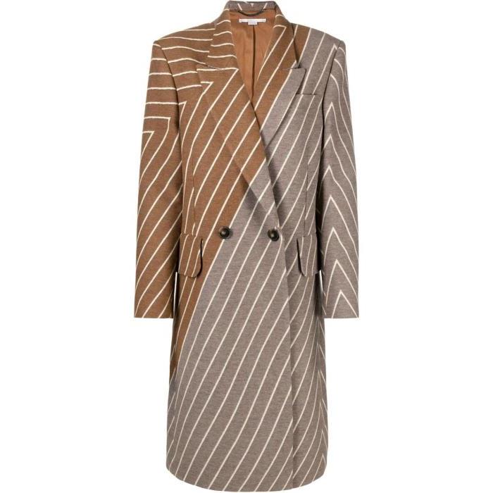 스텔라맥카트니 여성 코트 Brown Stella Variegated Stripe Coat 18322994_6600083AJ750이끌라스텔라 맥카트니