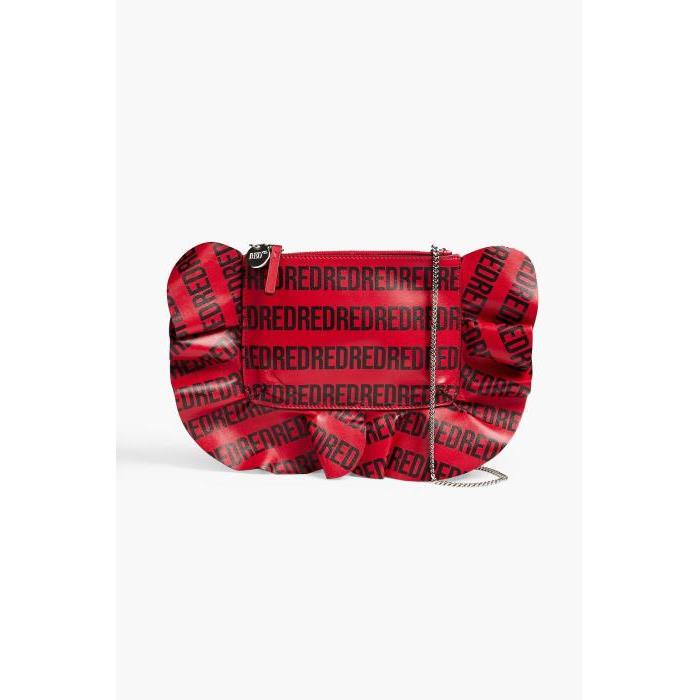 RED V 발렌티노 여성 숄더백 크로스백 Rock Ruffle printed leather shoulder bag 1647597290495845이끌라발렌티노
