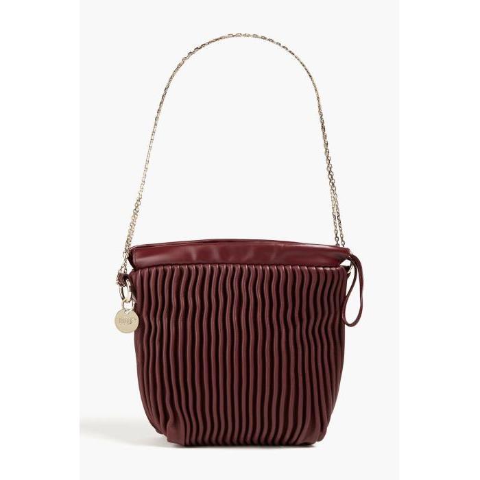 RED V 발렌티노 여성 숄더백 크로스백 Pleate(RED) faux leather bucket bag 1647597331099737이끌라발렌티노
