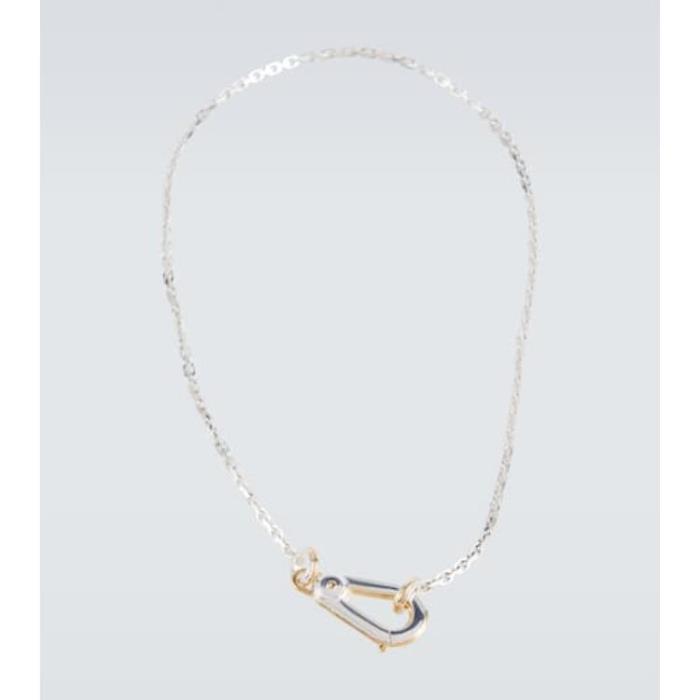 보테가베네타 남성 반지 Carabiner sterling silver pendant necklace P00910790이끌라보테가베네타