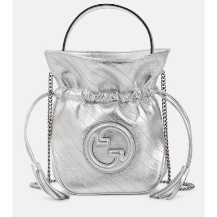 구찌 여성 클러치 미니백 Gucci Blondie Mini metallic leather bucket bag P00880674이끌라구찌