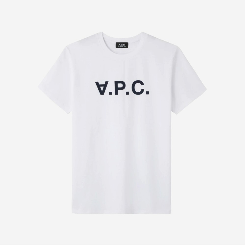 아페쎄 VPC 티셔츠 화이트 다크 네이비 COBQX-H26586-IAK이끌라아페쎄